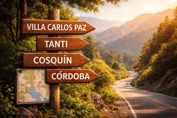 Accesos rápidos desde Apart Cabañas El Descanso